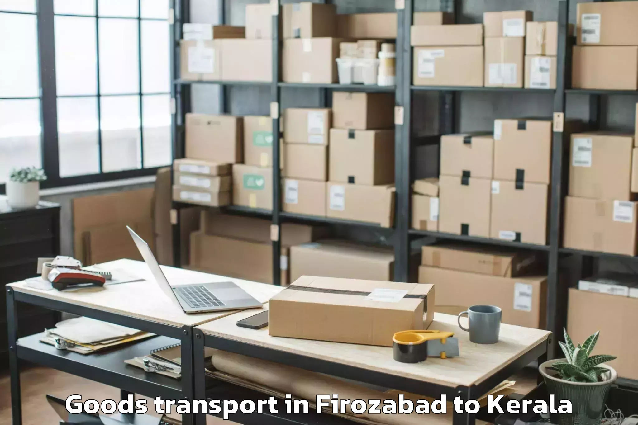 Efficient Firozabad to Kunnathur Goods Transport